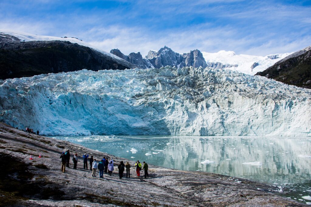 Icebergs in the Fjords of southern Patagonia