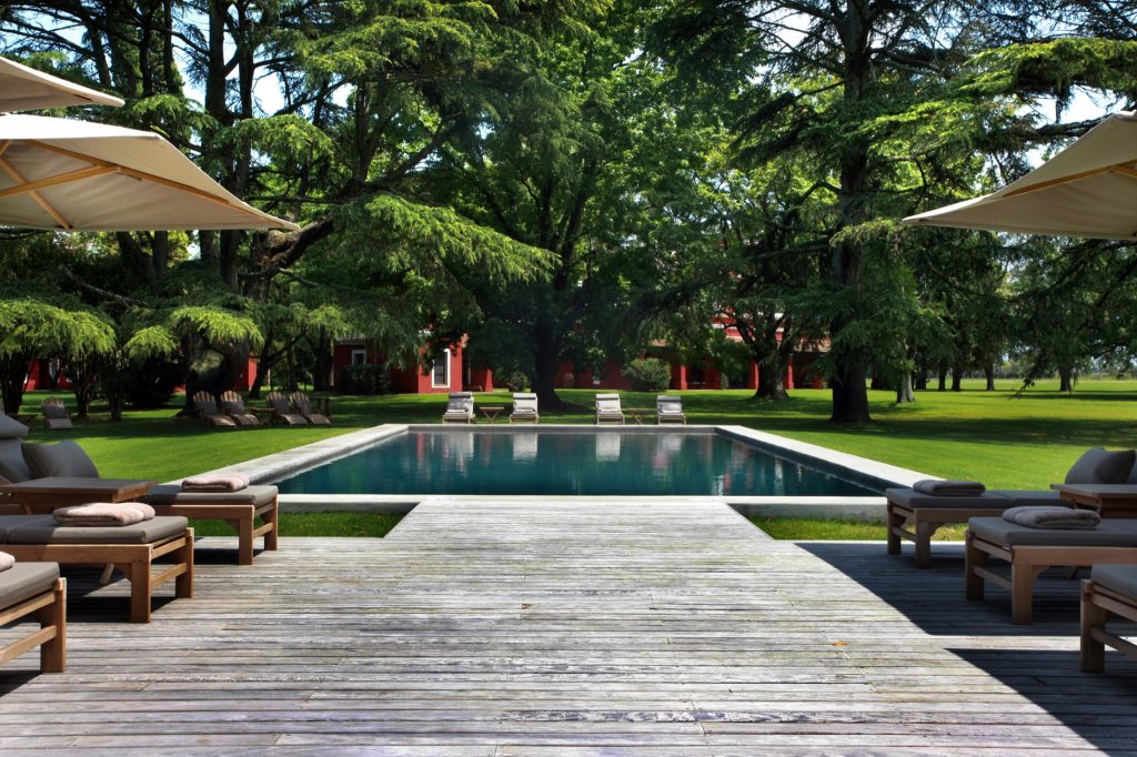 Outdoor pool in Estancia La Bamba