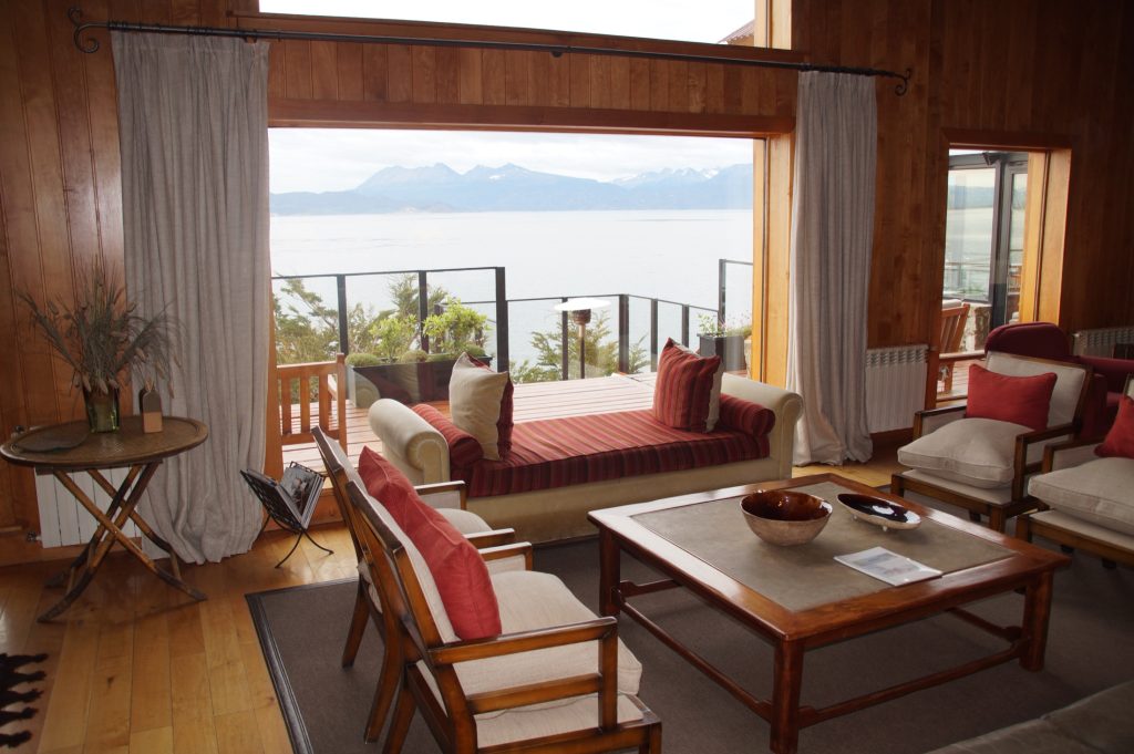 Lounge with ocean view at Los Cauqenes Resort and Spa