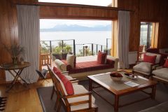 Lounge with ocean view at Los Cauqenes Resort and Spa