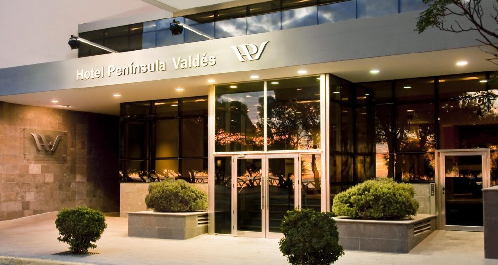Entrance at Hotel Peninsula Valdez
