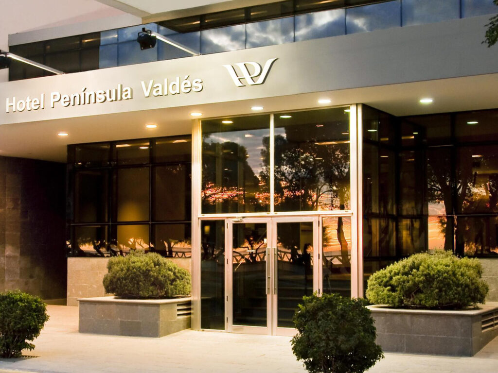 Entrance at Hotel Peninsula Valdez