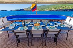 Dining area on the Passion ship