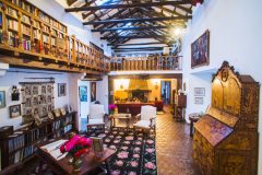 Hacienda Zuleta sitting room, luxury accommodation on a working farm, Imbabura, Ecuador, South America