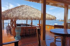 Hotel bar with sea view