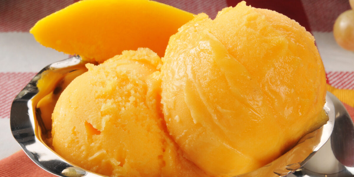 Mango sorbet
