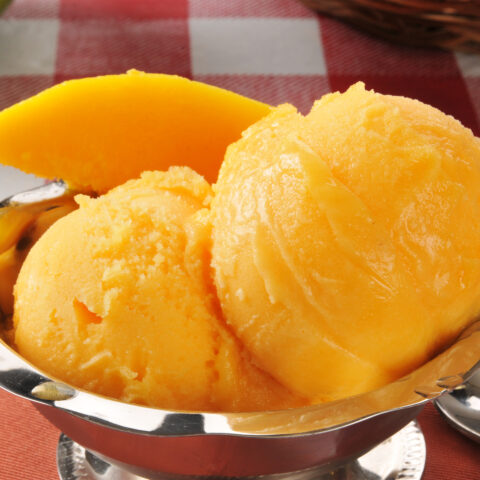 Mango sorbet