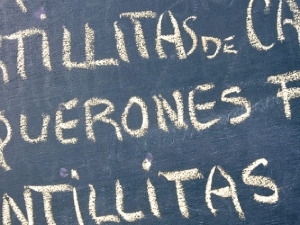 Spanish Menu Board