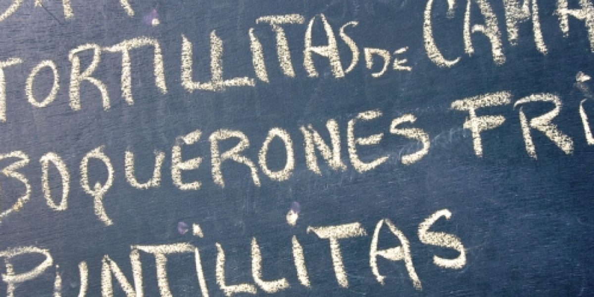 Spanish Menu Board