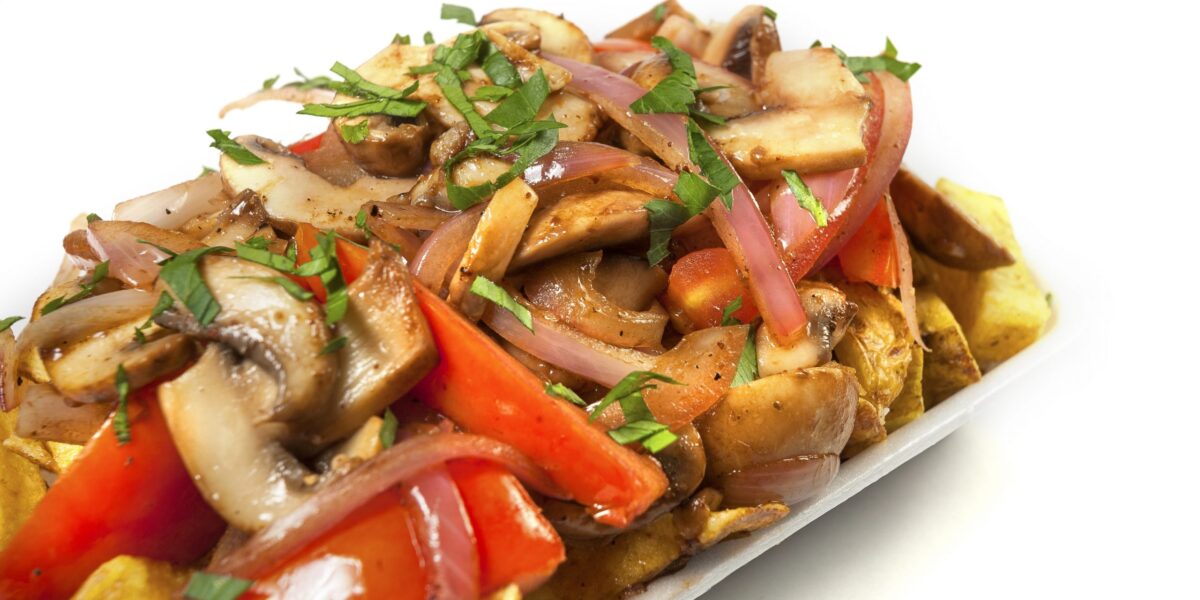 vegan lomo saltado