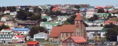 View over buildings in South America