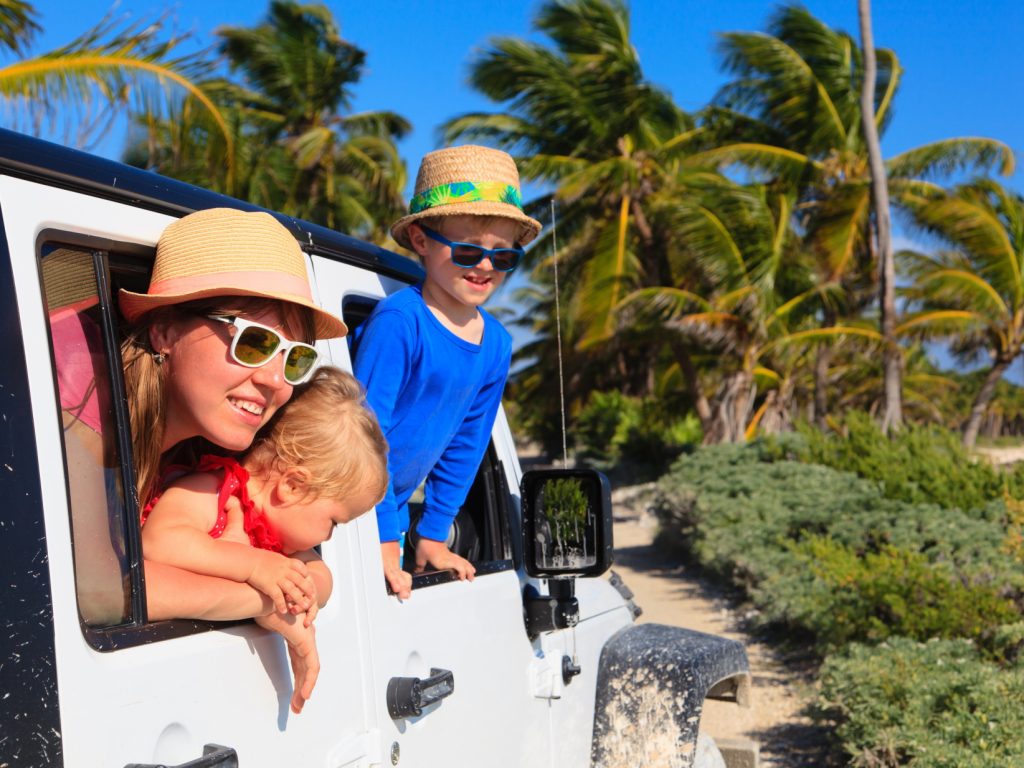 Family in Riviera Maya Mexico
