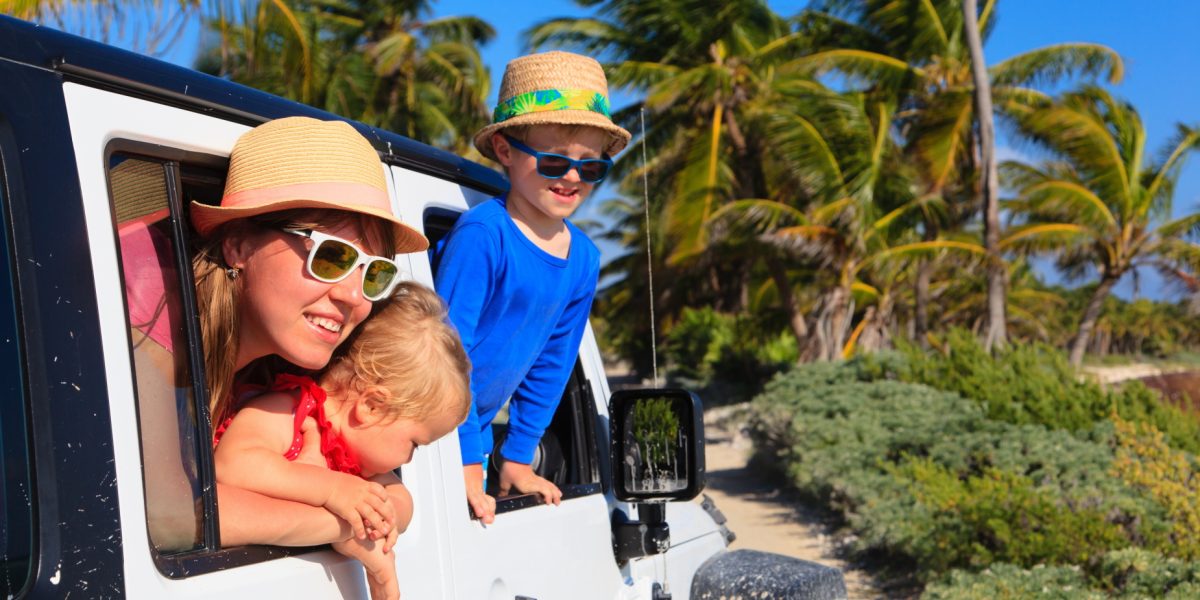 Family in Riviera Maya Mexico