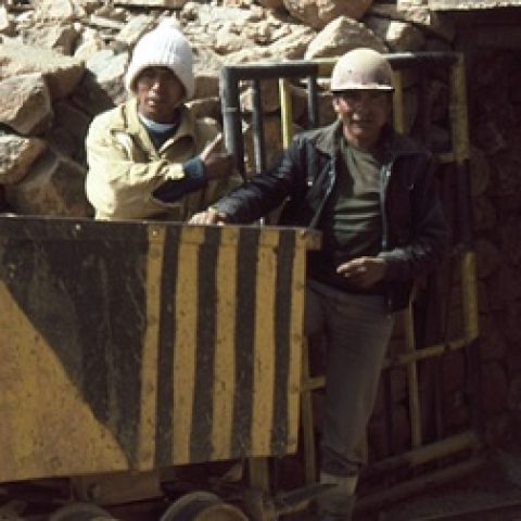 Potosi mine miners approx 1989