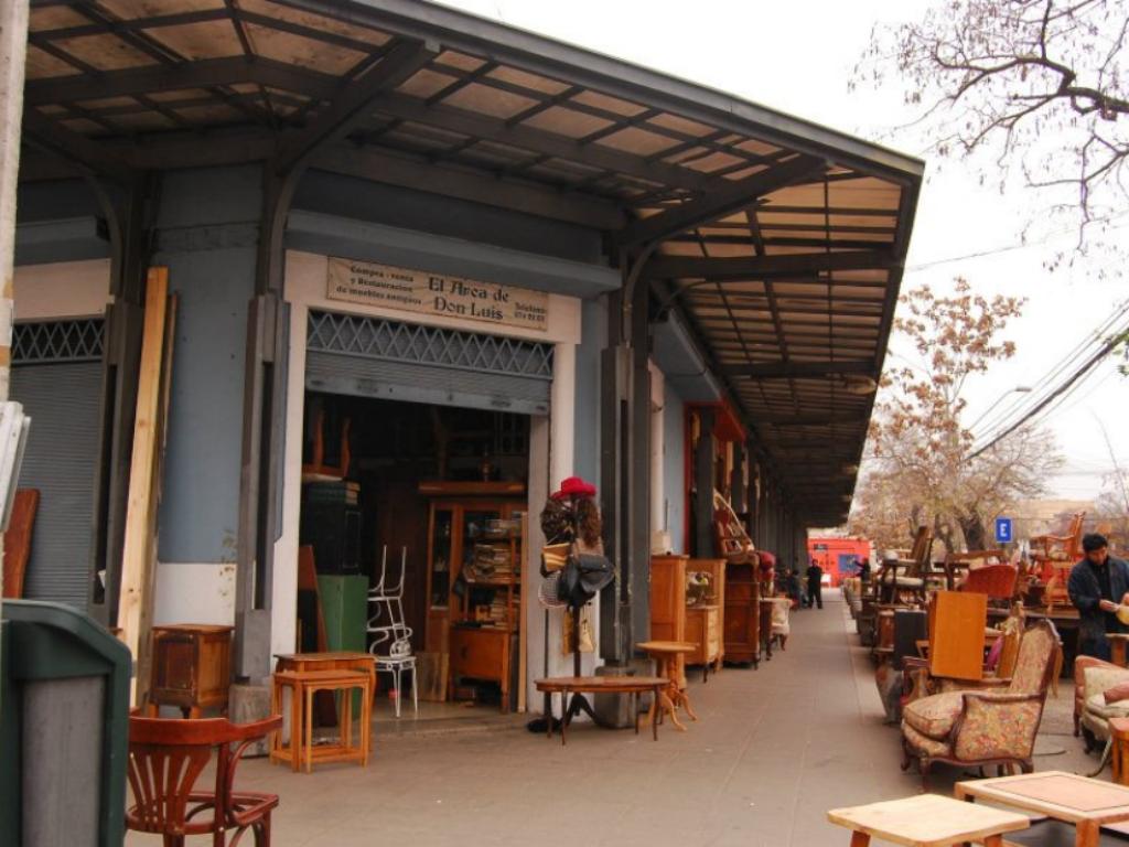 a furniture store in Barrio Italia in Santiago, Chile