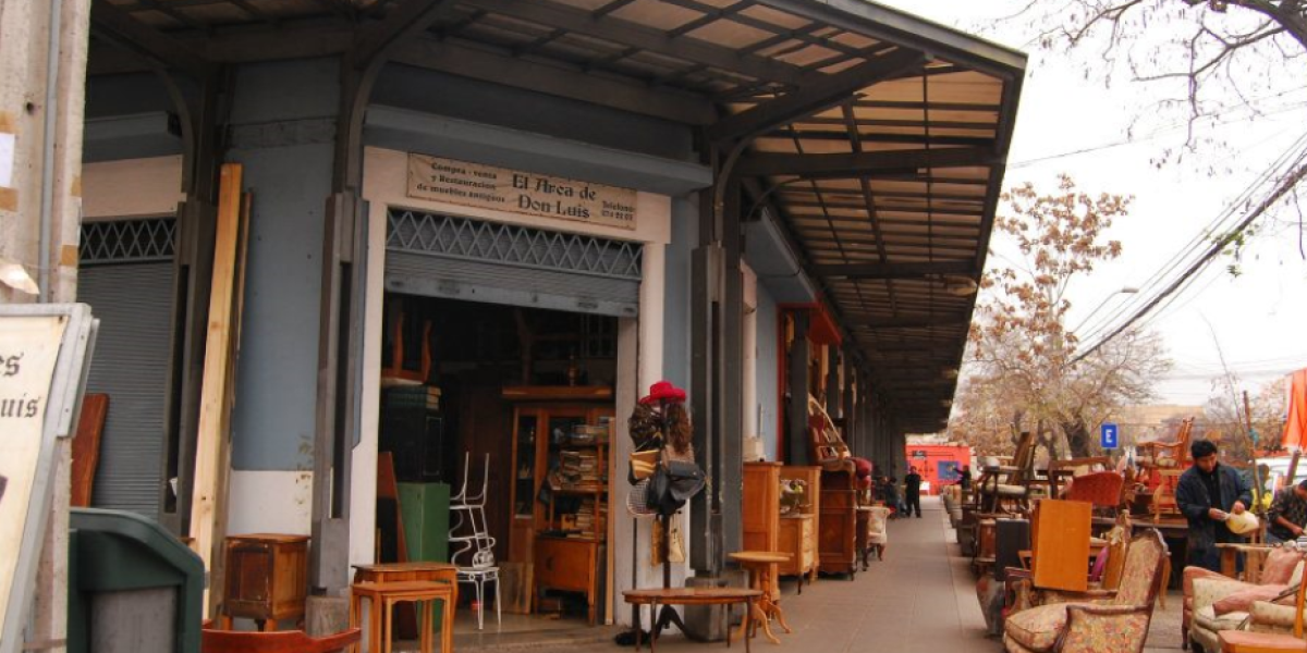 a furniture store in Barrio Italia in Santiago, Chile