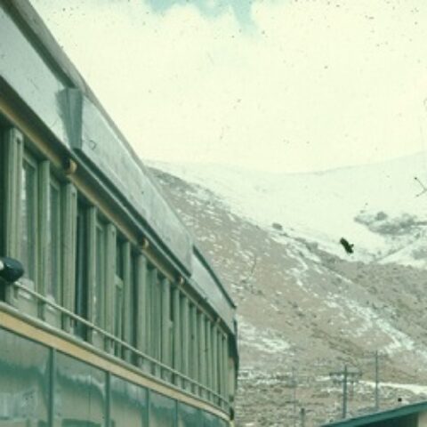 Peru Transport scanned slide railway train engine