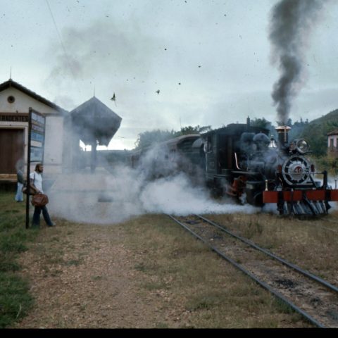 Chris Parrott with train old