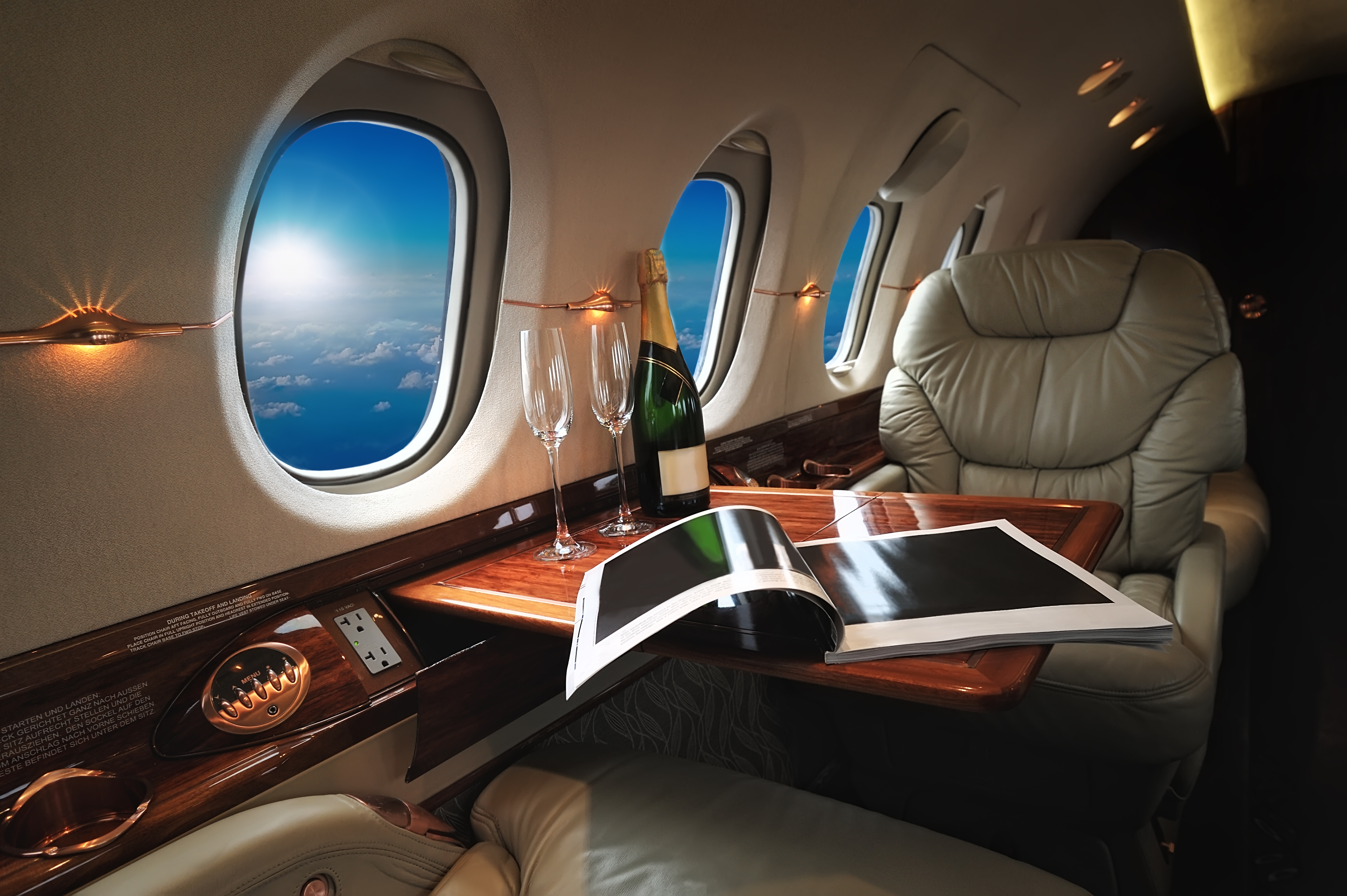 Business class cabin