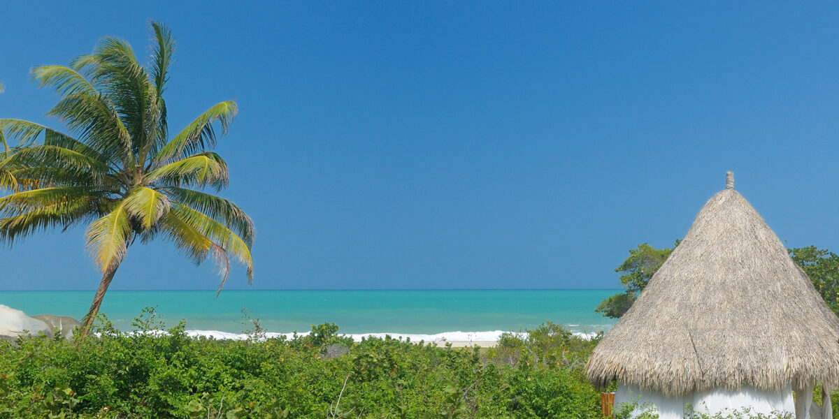 Caribbean beach view
