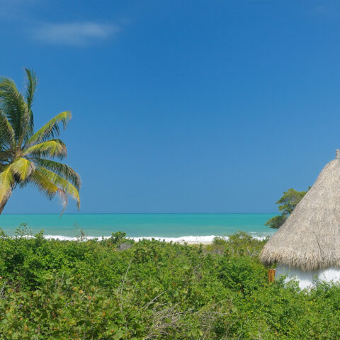 Caribbean beach view