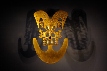 Exhibition pieces, Gold Museum, Bogota, Colombia