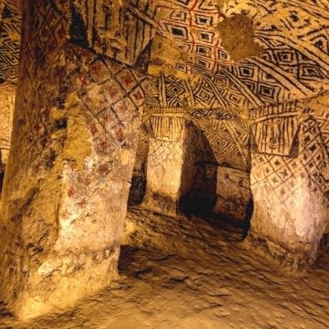 Tierradentro, a pre-Columbian archeological site in Colombia.
