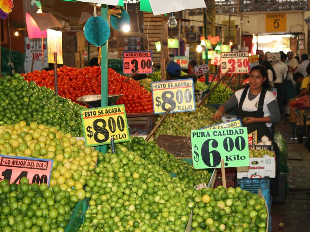 Fruit market in Mexico