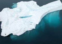 Aerial view of iceburg Aerial view of iceburg, Antarctica